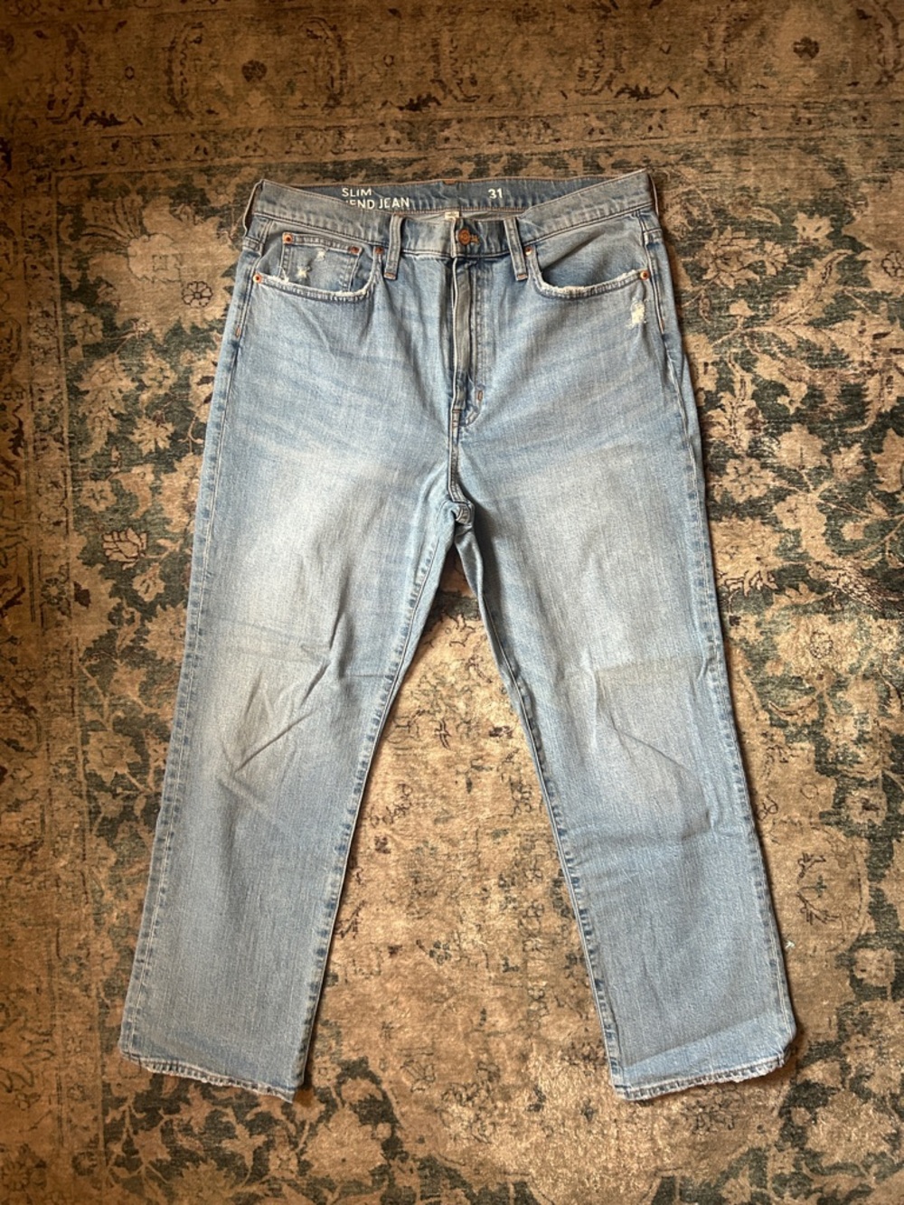 J.Crew Slim Boyfriend Light Wash Jeans - Casual Everyday